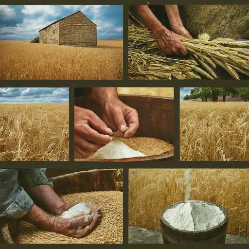 Er ontstaat biologisch tarwemeel