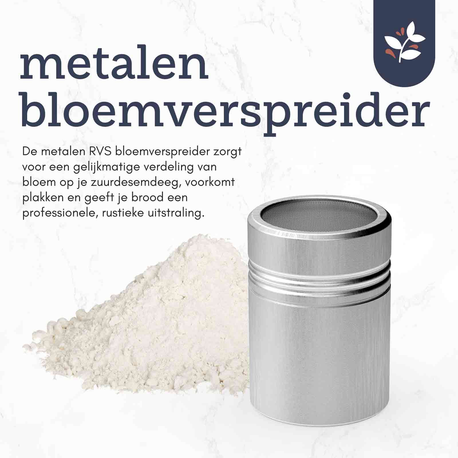 Doughie - Metalen bloemverspreider met descriptie