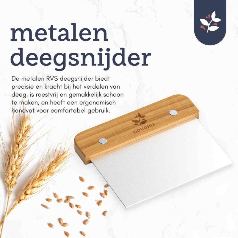 Doughie - Metalen deegsnijder met descriptie