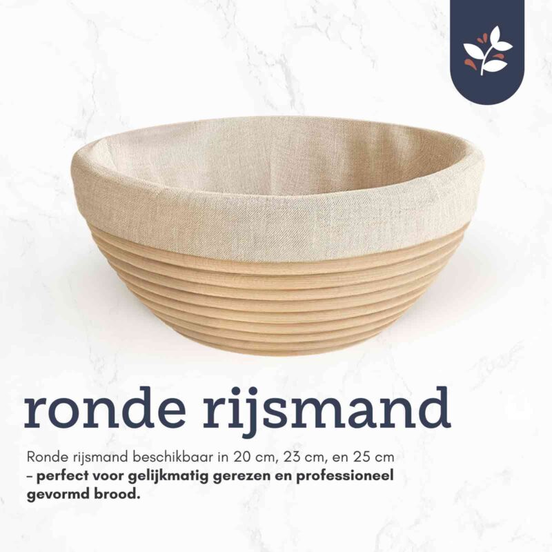 Doughie - Ronde rijsmand met descriptie