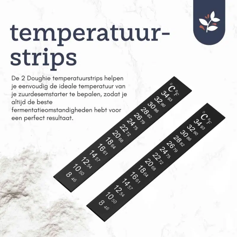 Doughie - Temperatuur-strips met descriptie